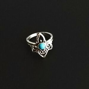 TURQUOISE STONE RENAISSANCE BOHO  NEW SIZE 5 RING